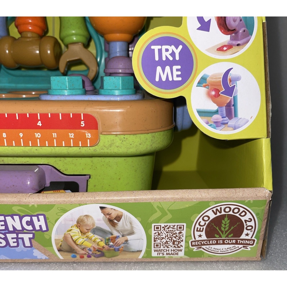 Roo Crew Light & Sound Workbench Playset Eco Wood 2.0 Raw Materials Combined NEW - Picture 9 of 13